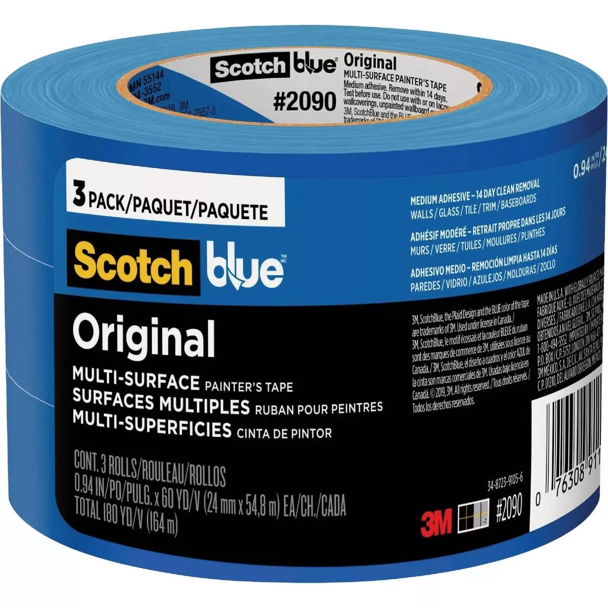 0.94 In. X 60 Yd. Original Painter's Tape (3 Roll)