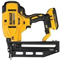 DEWALT DCN662D1 Finish Nailer Kit, Battery Included, 20 V, 2 Ah, 110 Magazine, Straight Collation, 16 ga Nail