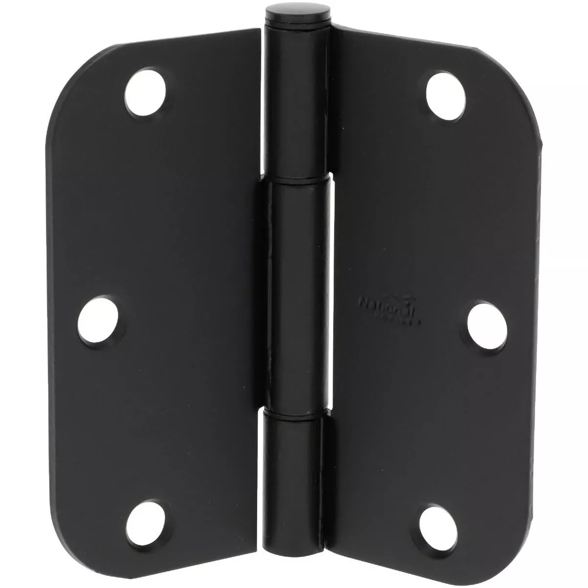 Squeak Guard 3-1/2 In. Matte Black Hinge With 5/8 In. Radius (3-count)
